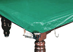 Покрывало для стола 9 ф (влагостойкое, зеленое, резинки на лузах)