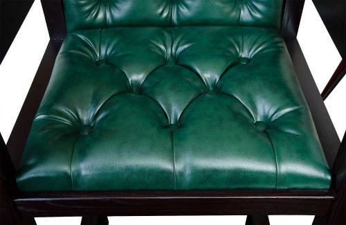 Кресло бильярдное (мягкое сиденье + мягкая спинка, цвет махагон)