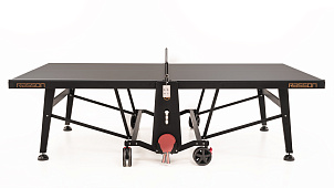 Теннисный стол складной для помещений "RASSON PREMIUM T01 Indoor" (274 х 152,5 х 76 см, черный ясень) с сеткой